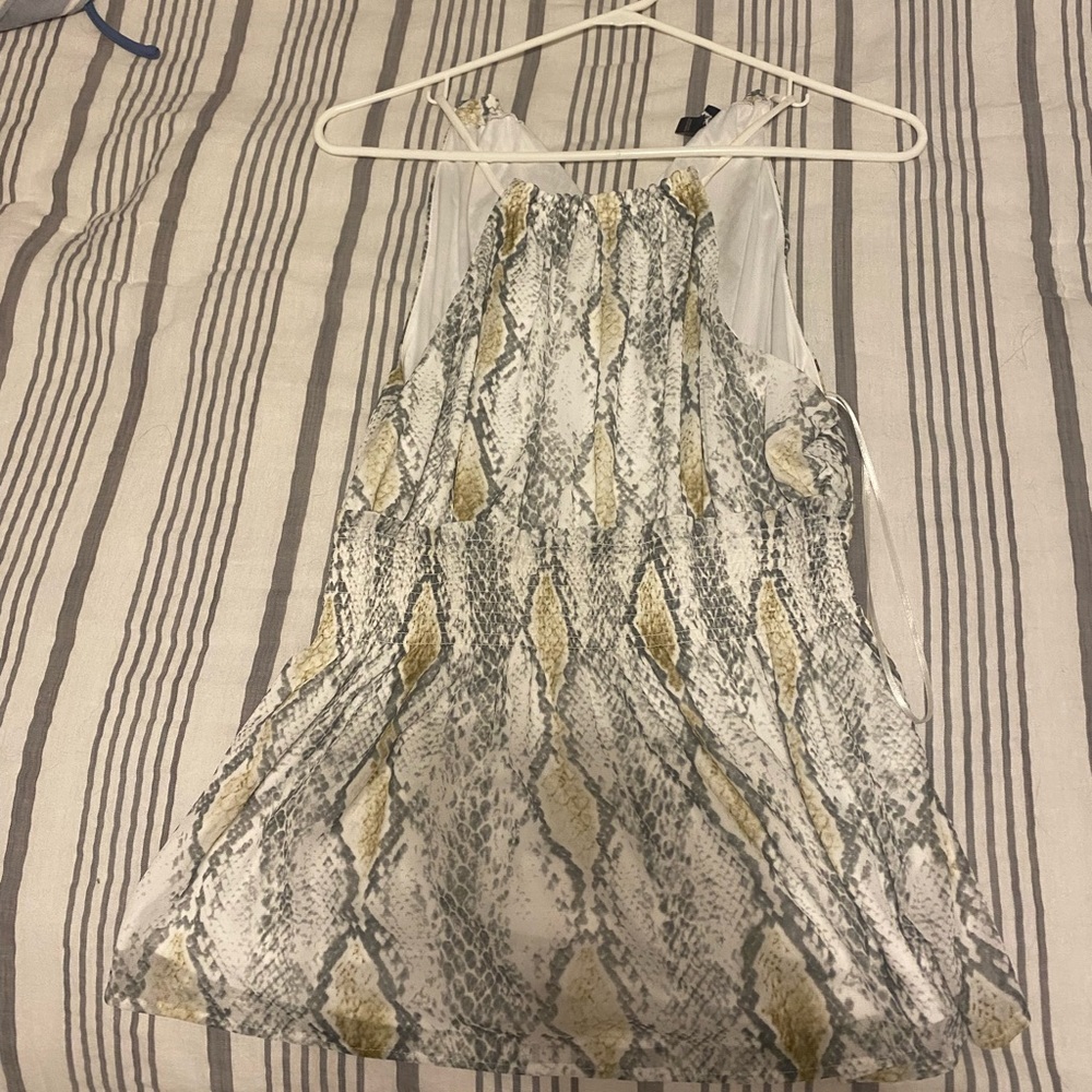 EXPRESS snake skin top